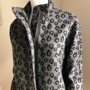Old Navy Leopard Print Car Coat SP NWOT